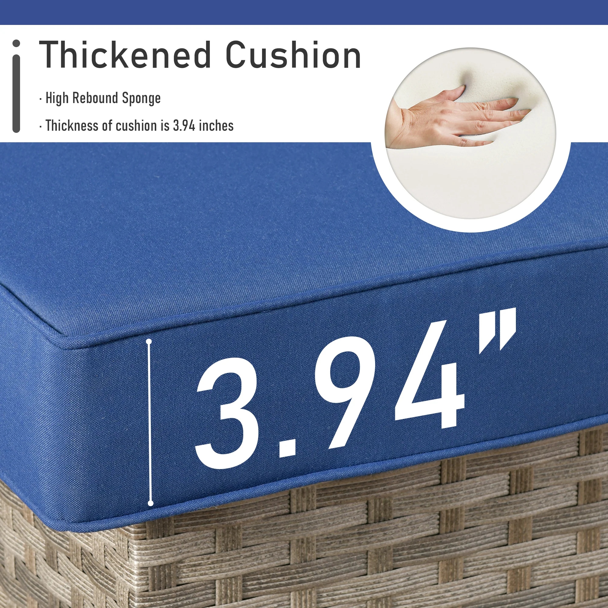 Ovios Patio Furniture Set 10-Piece include 42