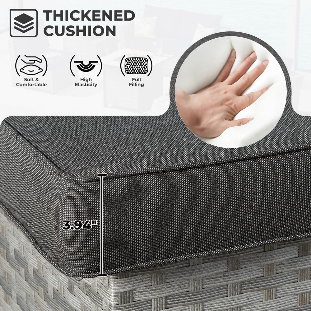 Ovios New Rimaru Series Patio Furniture Set 10-Piece include 42