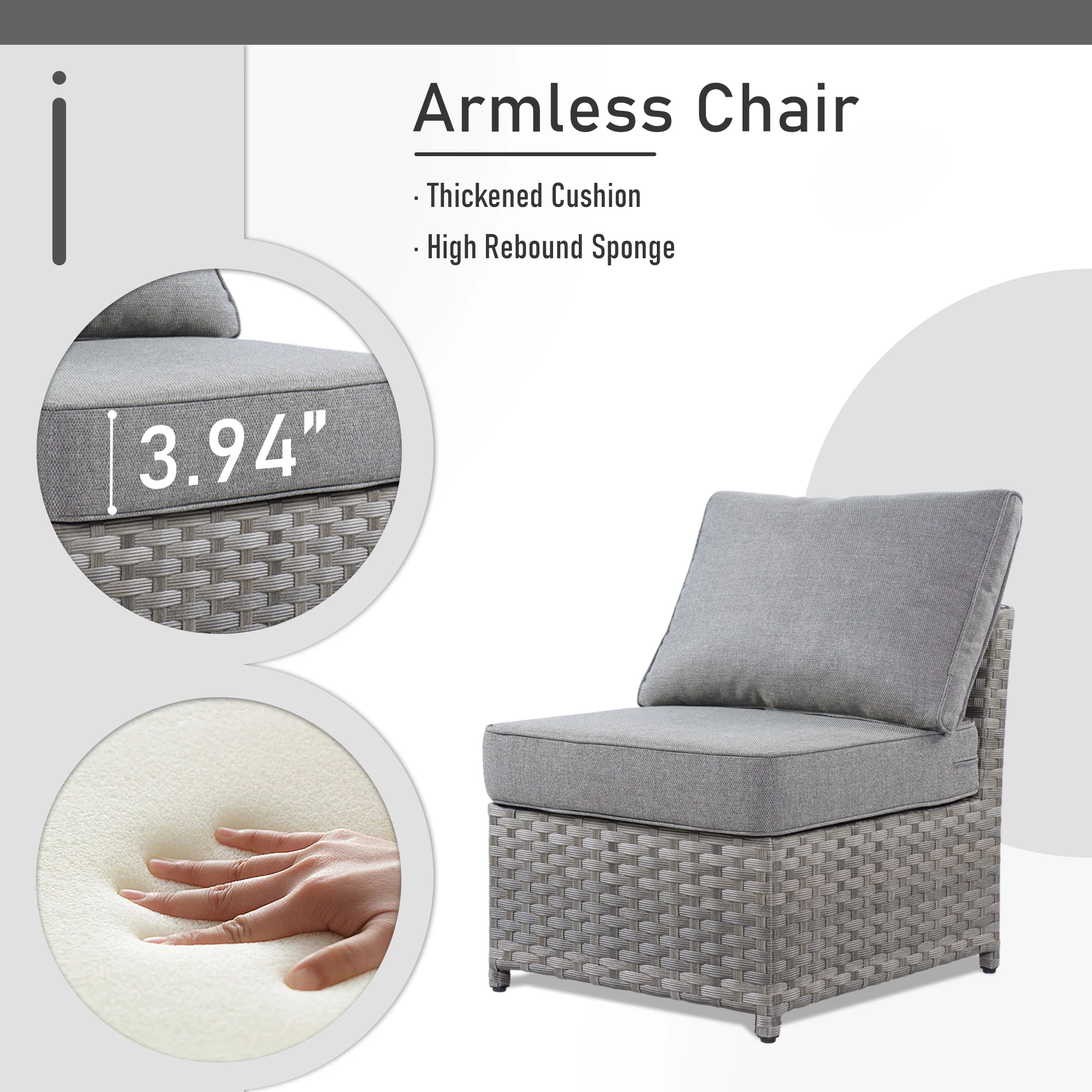 Ovios Patio Furniture Set 10-Piece include 42