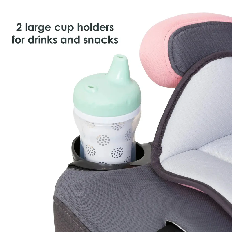 3-in-1 Lightweight Combination Booster Car Seat with Adjustable Height Positions, Side Impact Protection & Comfortable Arm Rests