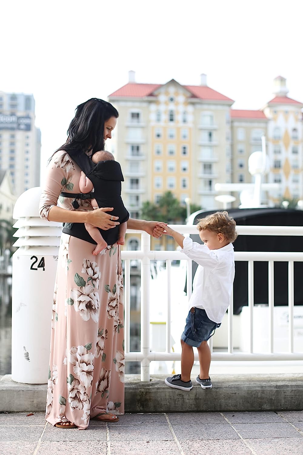 Baby Carrier Newborn to Toddler - All Positions Baby Body Carrier, Baby Carrier Backpack & Baby Front Carrier with Adjustable Seat, Ergonomic Baby Holder Carrier 7-35 lbs (Navy)