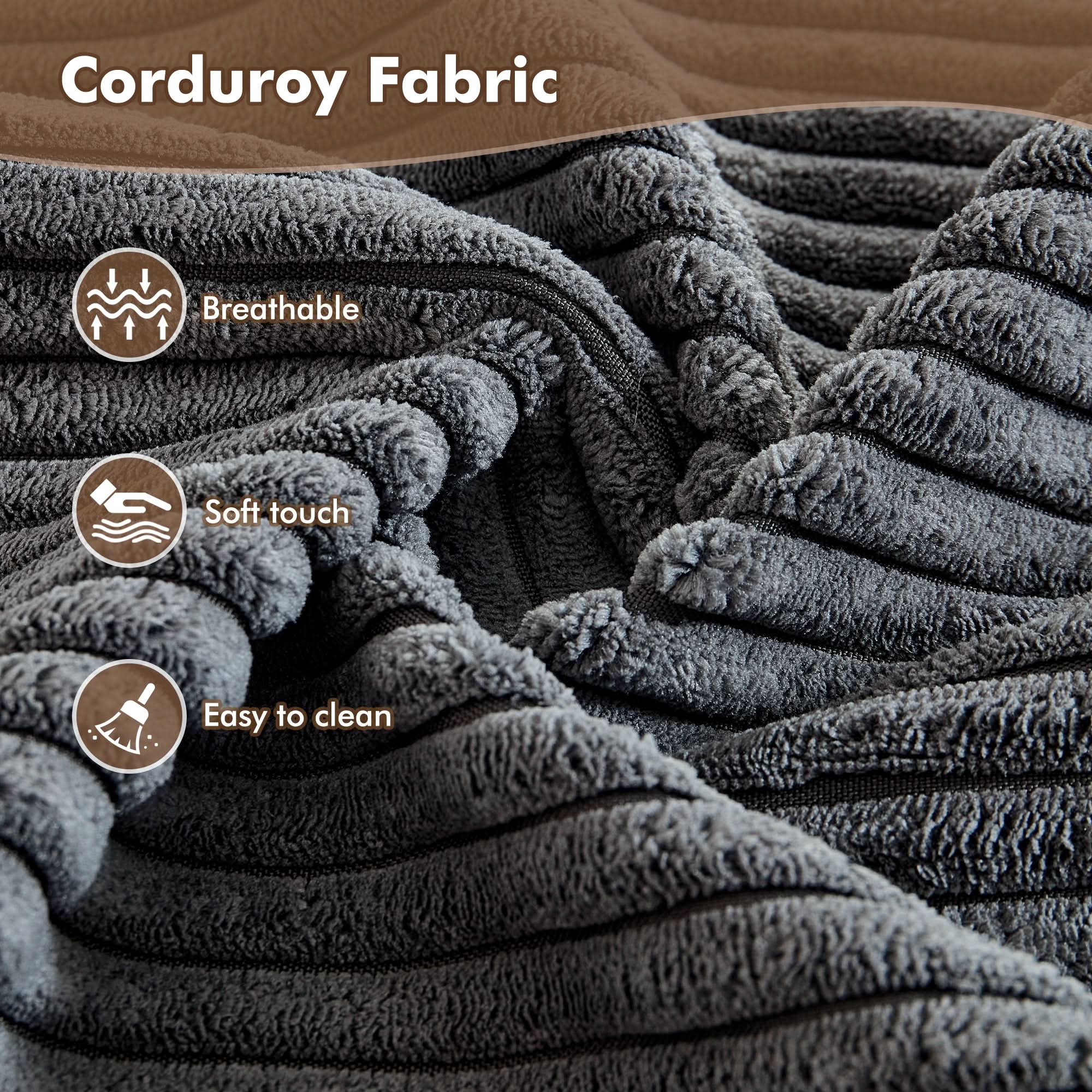 Ovios 67''x48'' Chaise Lounge Chair Indoor, Oversized Upholstered Sofa Bed