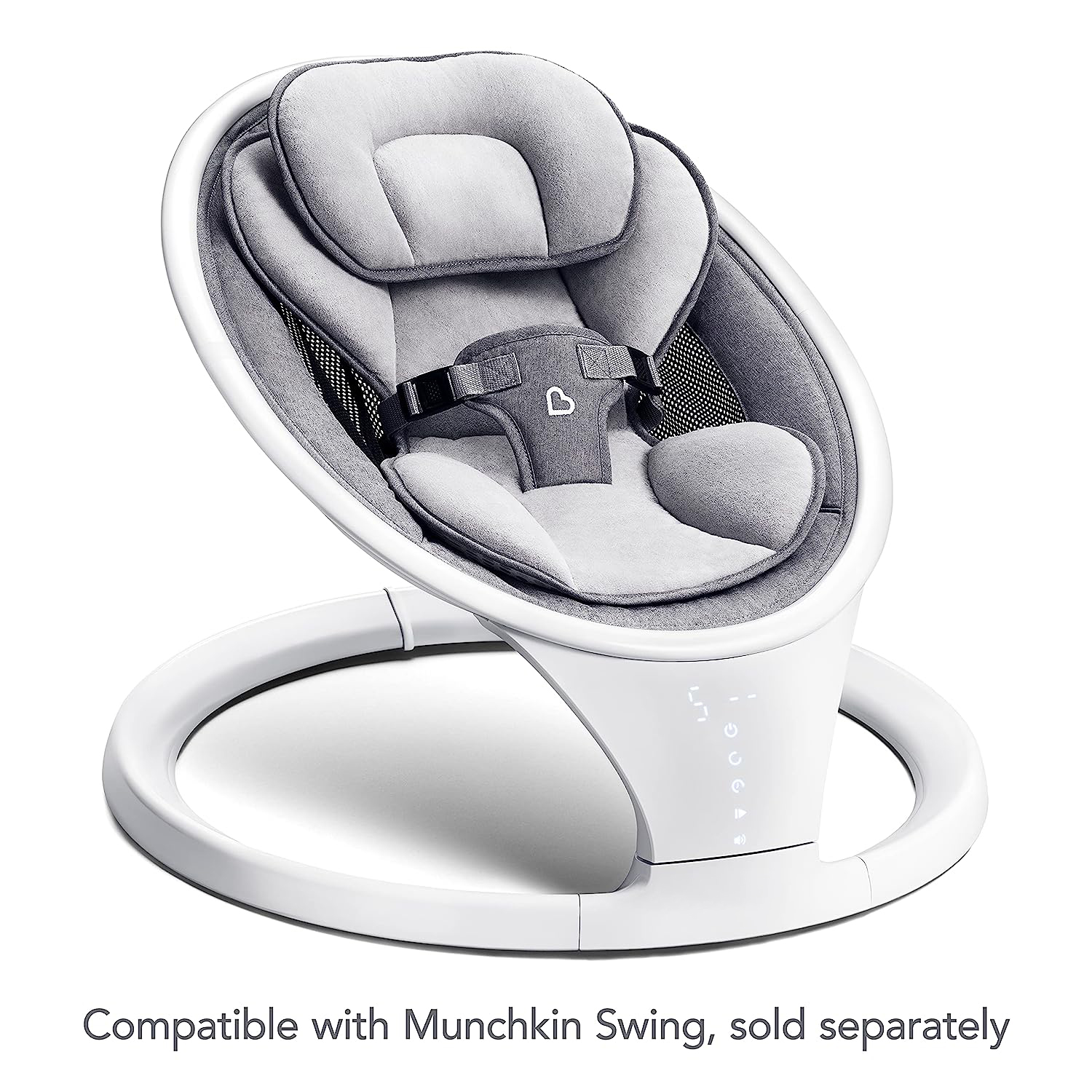 Bluetooth Enabled Lightweight Baby Swing with Natural Sway in 5 Ranges of Motion, Includes Remote Control