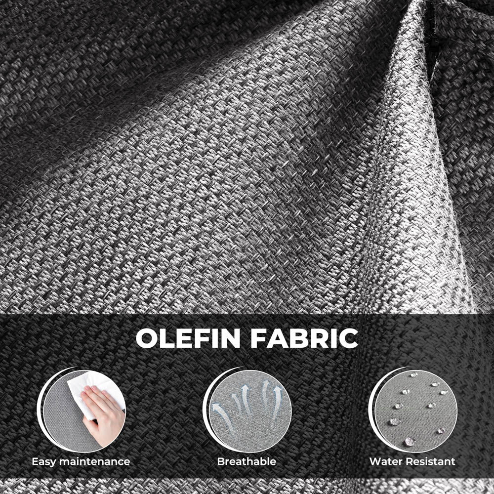 Ovios New Rimaru Series Patio Furniture Set 15-Piece include Swivel Chairs and 42