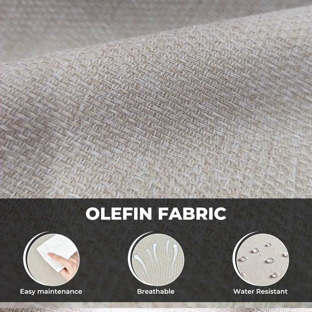 Ovios New Rimaru Series Patio Furniture Set  9-Piece include Swivel Chairs Set Partially Assembled