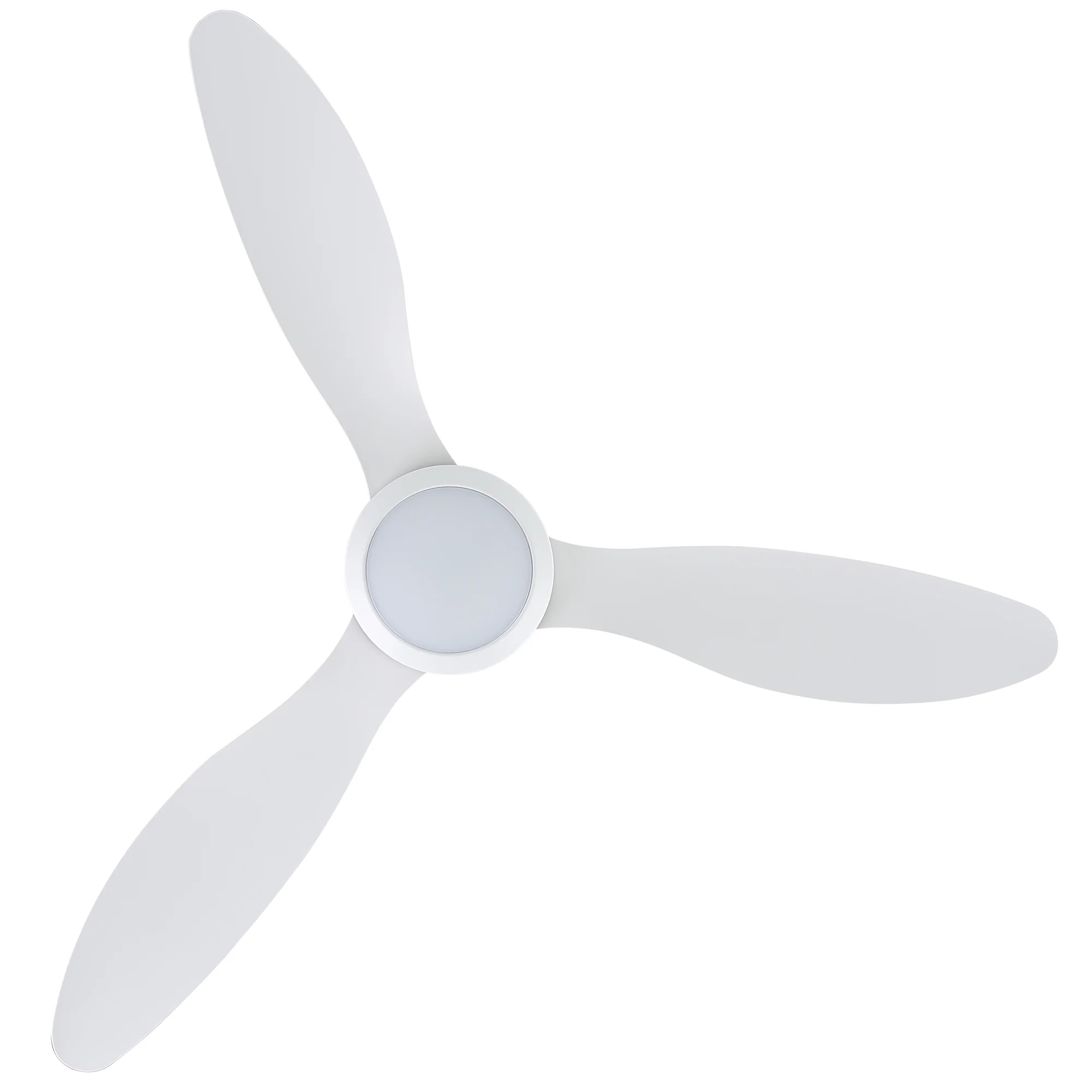 Ovios 52'' Remote Control Ceiling Fan Reversible 3 Blades with LED Light and 6 Wind Speeds, DC Motor