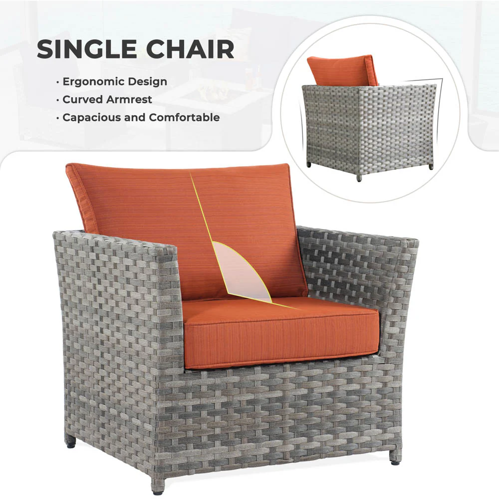 Ovios New Rimaru Series Patio Furniture Set 13-Piece include 42