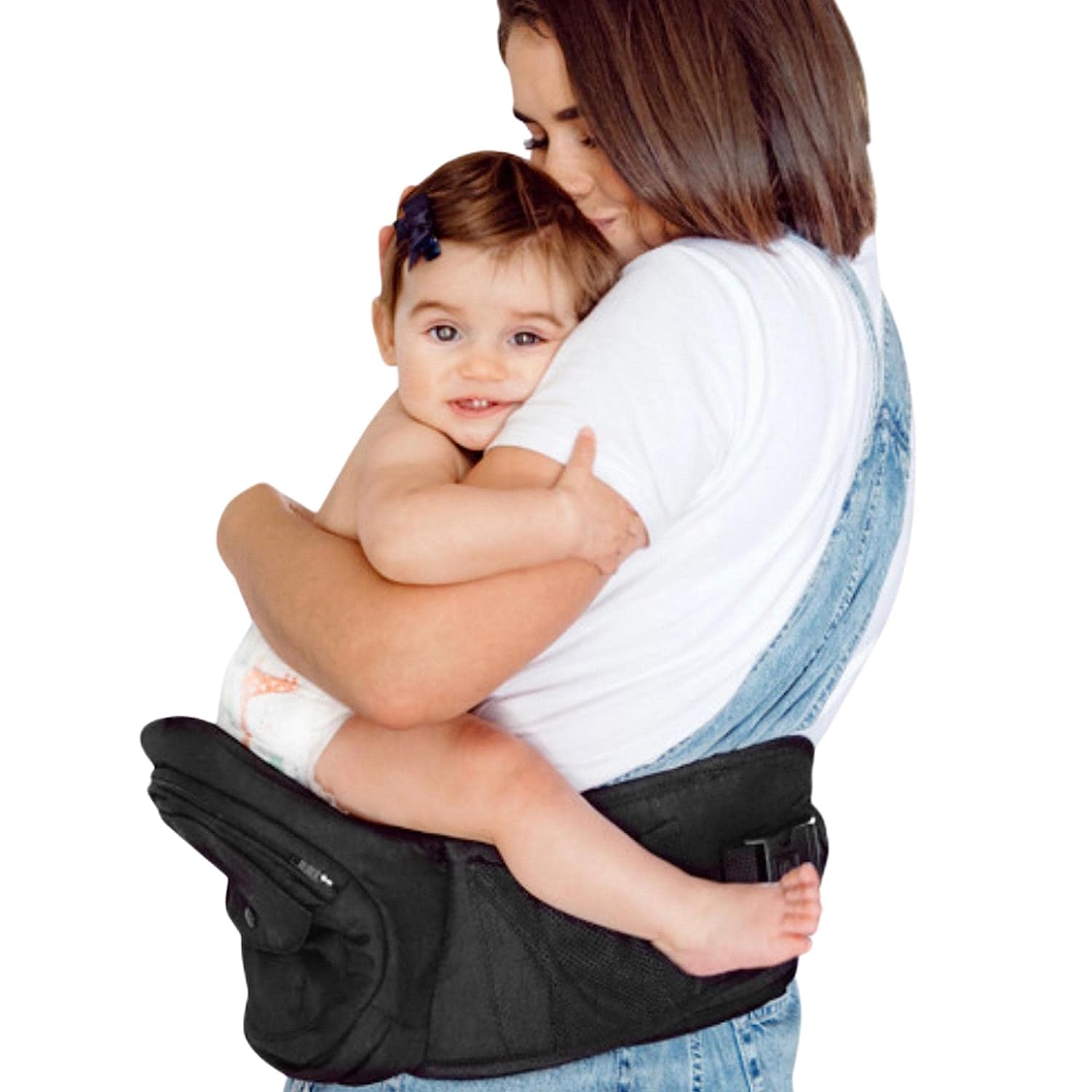 Safety-Certified Hip Seat Baby Carrier - Moms Choice Award Winner,  Ergonomic Carrier & Extenders for Newborns & Toddlers (Carrier, Grey)