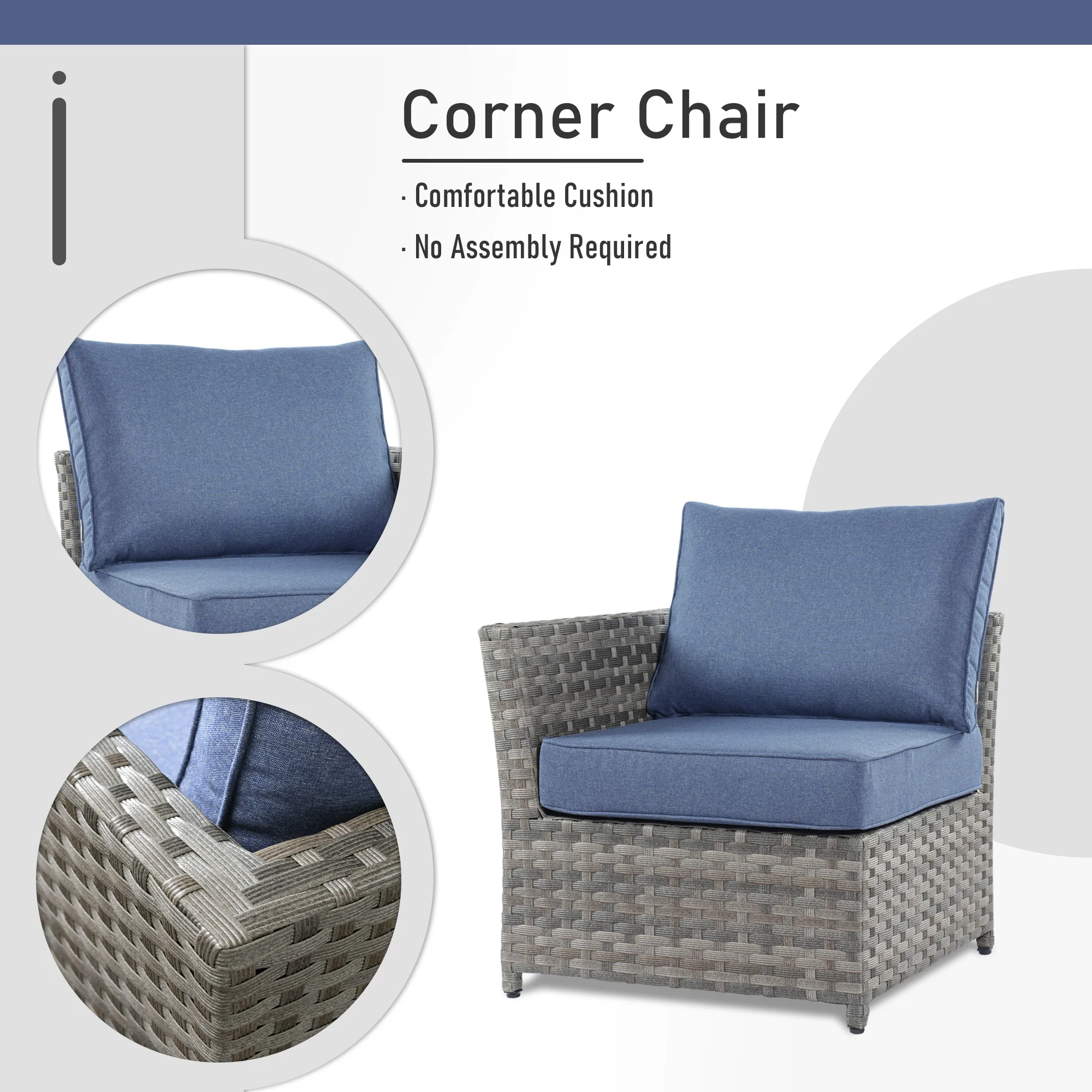 Ovios Patio Furniture Set 10-Piece include 42