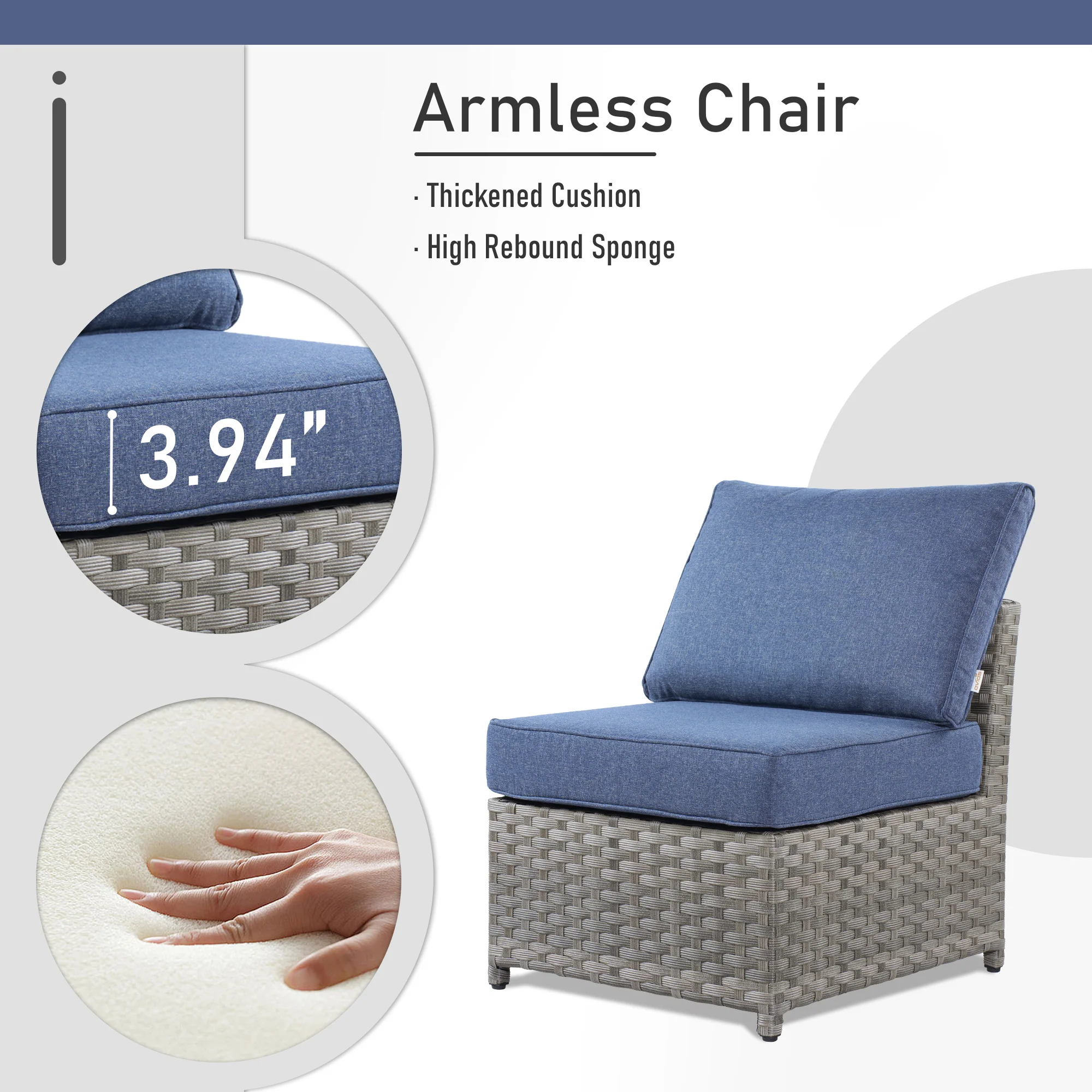 Ovios Patio Furniture Set 10-Piece include 42