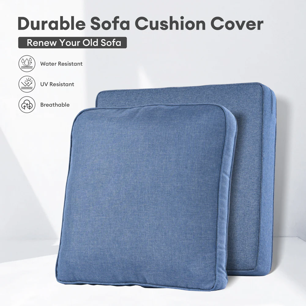 Ovios Kenard Series Replacement Seat, Back Cushion Cover(Refer to the Dimension in Description,Only cover)
