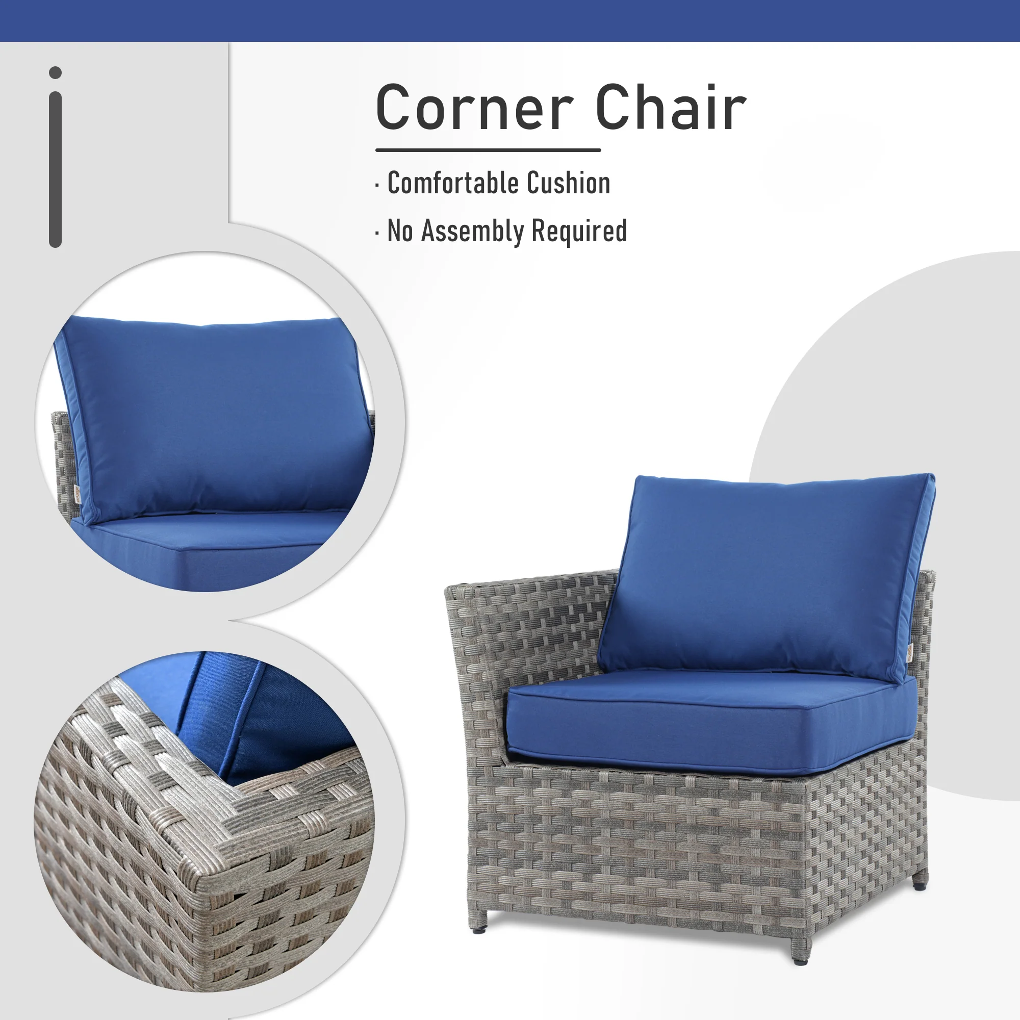 Ovios Patio Furniture Set 10-Piece include 42