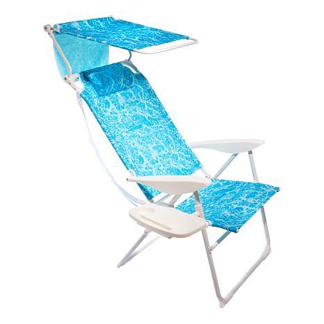 Improvements Tall 4-Position Beach Chair with Accessories