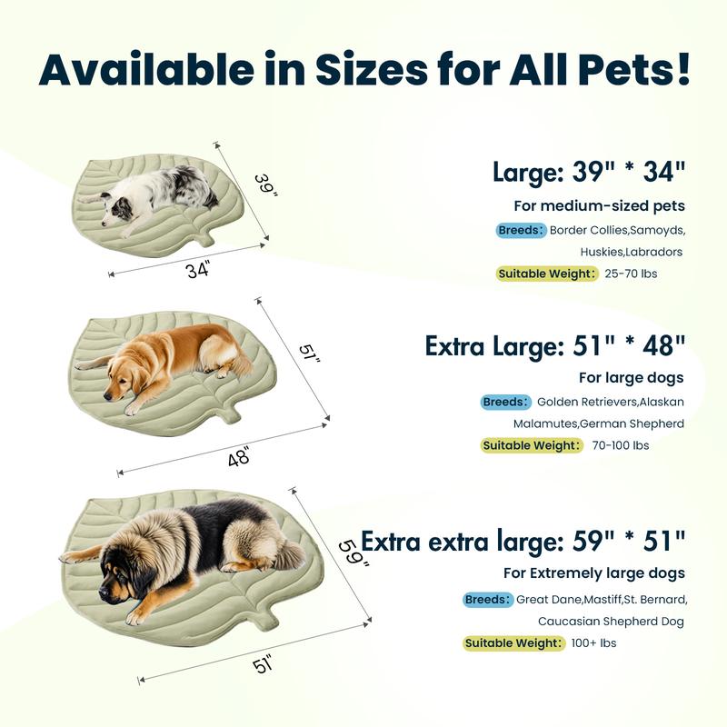 Vagascape Dog Cooling Eco-friendly Mat, Cooling Pad, Pet Cool Mats for Dogs and Cats use in Crate, Tunk, Camping, Outdoors, Portable, Machine Washable, Durable, Without Gel