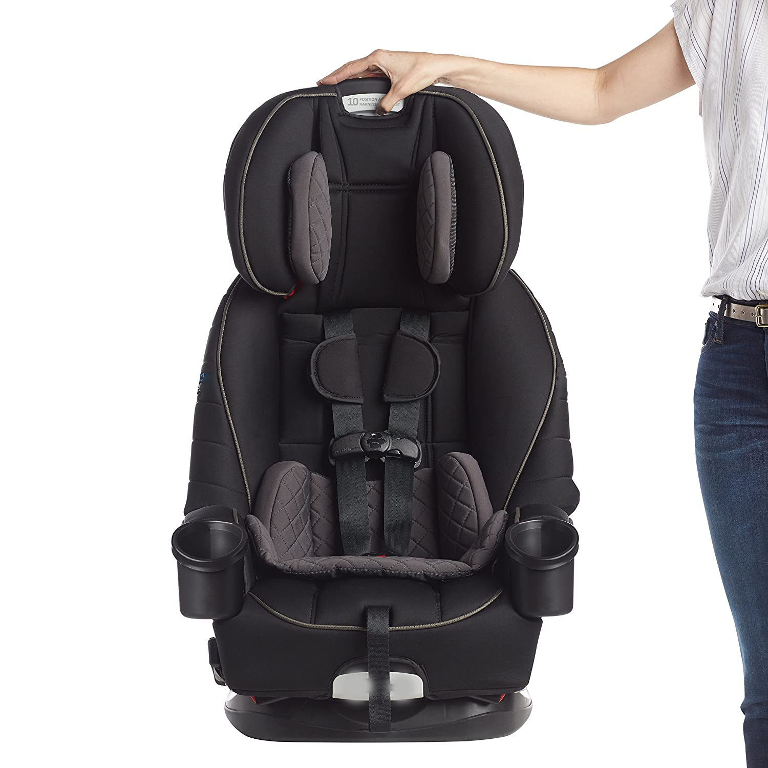 4Ever DLX 4 in 1 Car Seat, Infant to Toddler Car Seat, with 10 Years of Use, Zagg 1 Count (Pack of 1)