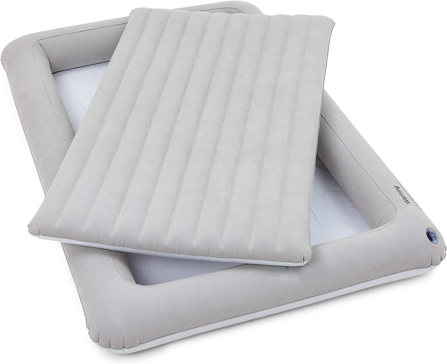 Inflatable Toddler Travel Bed - Kids Air Mattress - Portable Blow Up Bed for Children, Lightweight and Sturdy - Floor Beds and Mattresses for Youth, Durable Traveling Accessories for Toddlers