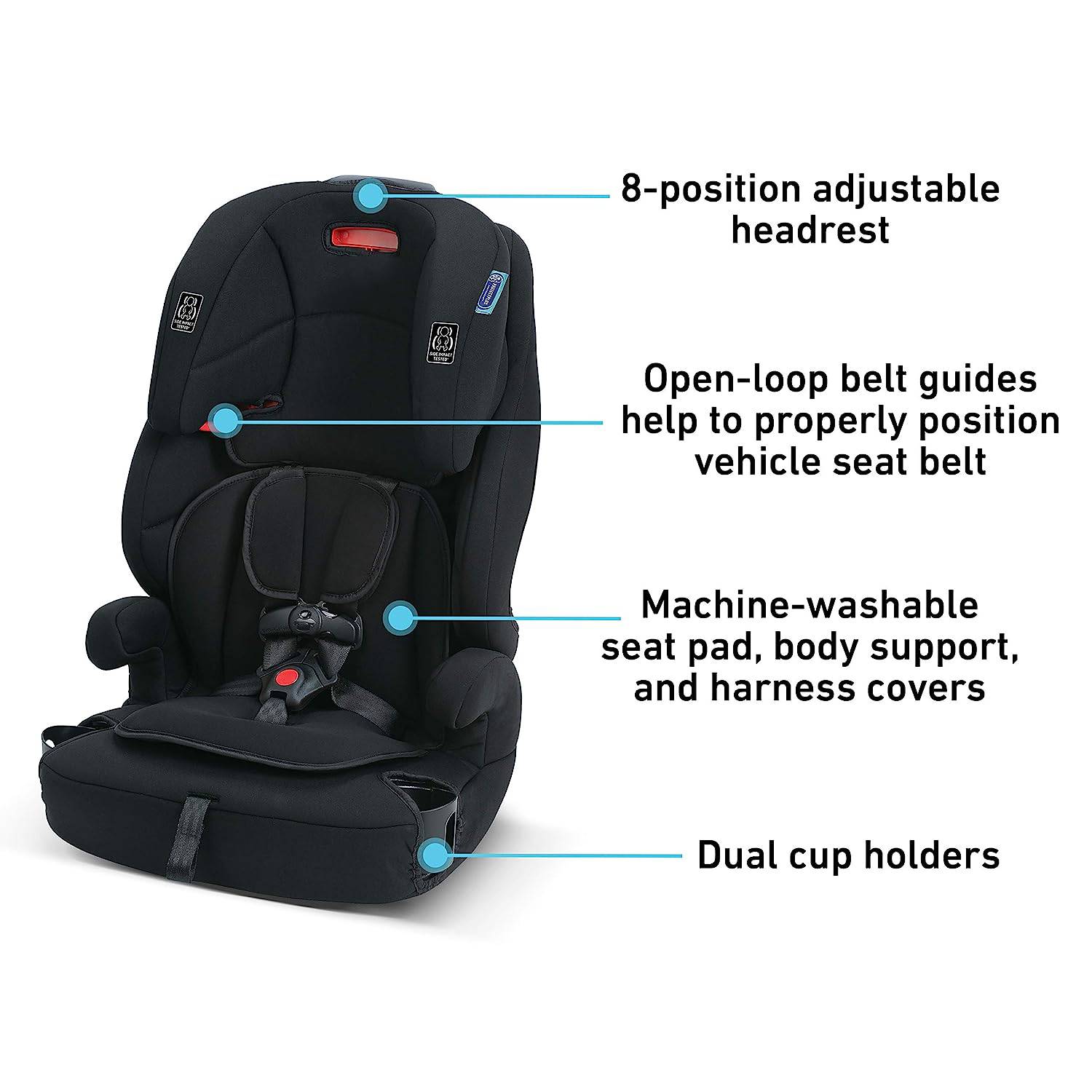 Tranzitions 3 in 1 Harness Booster Seat, Proof