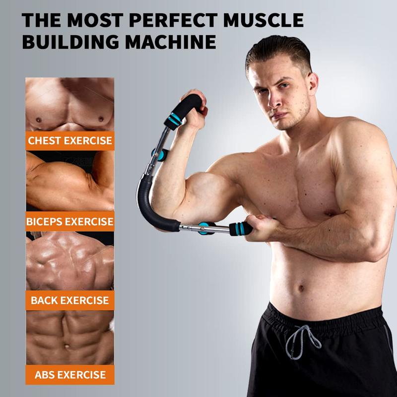 HOTWAVE Arm Trainer Chest workout Strengthen Chest and Arm Muscles Men's Fitness Trainer Detachable Portable Spring Resistance Home Fitness Equipment