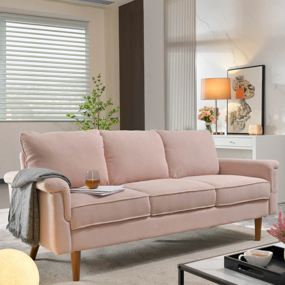 Ovios Living Room 71.65'' Wide 3-Seats Sofa Multiple Colour