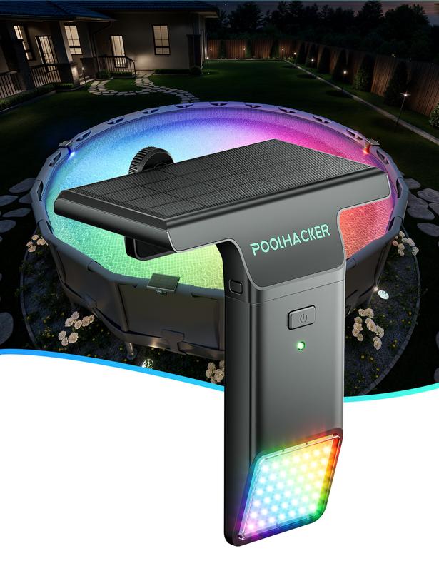 Poolhacker Poolside Solar light, Solar Light for Swimming Pool, above ground pool and In ground Pool