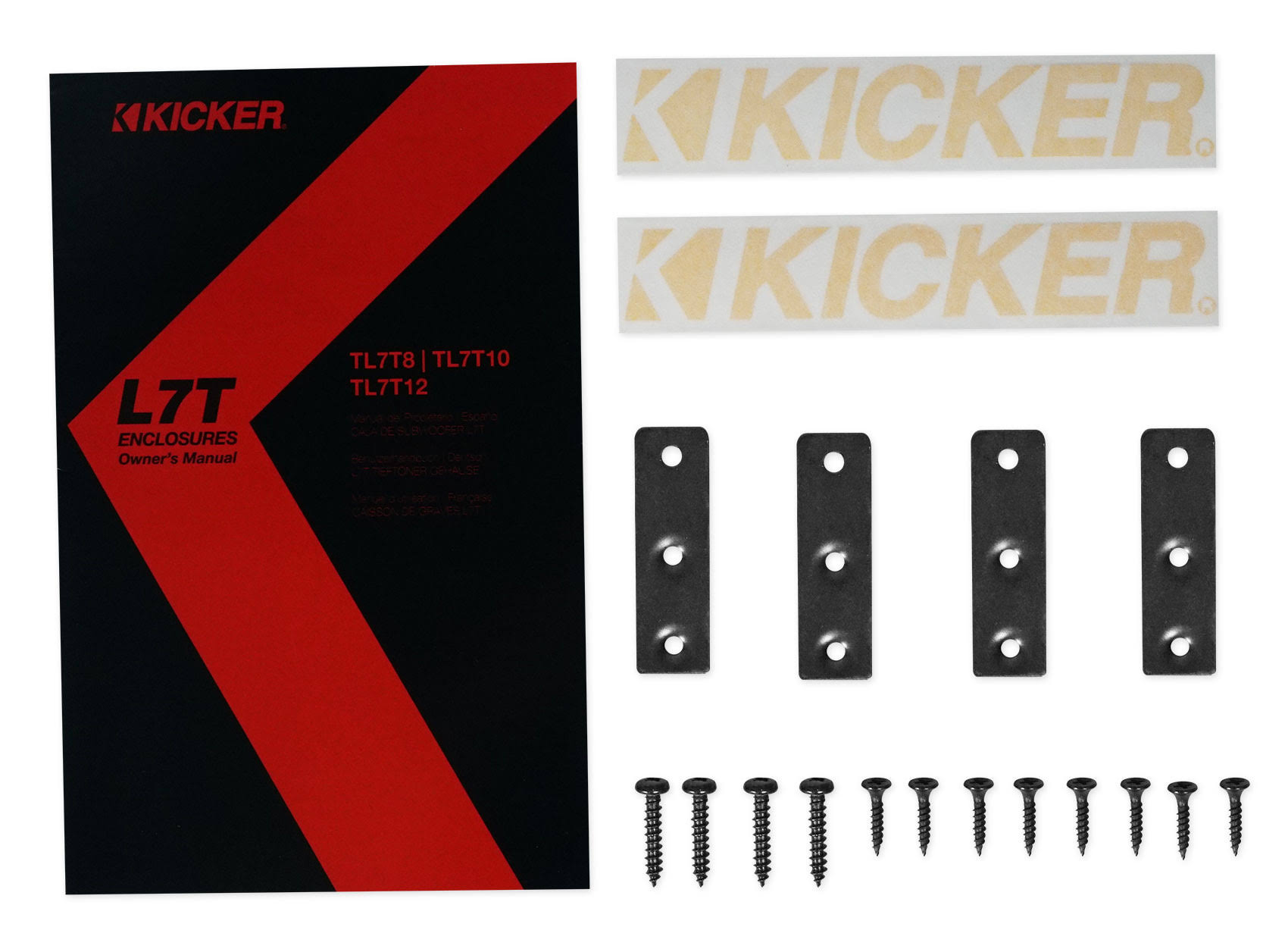 Kicker 46TL7T104 10x22 4-Ohm Shallow Loaded Enclosure - ReRG