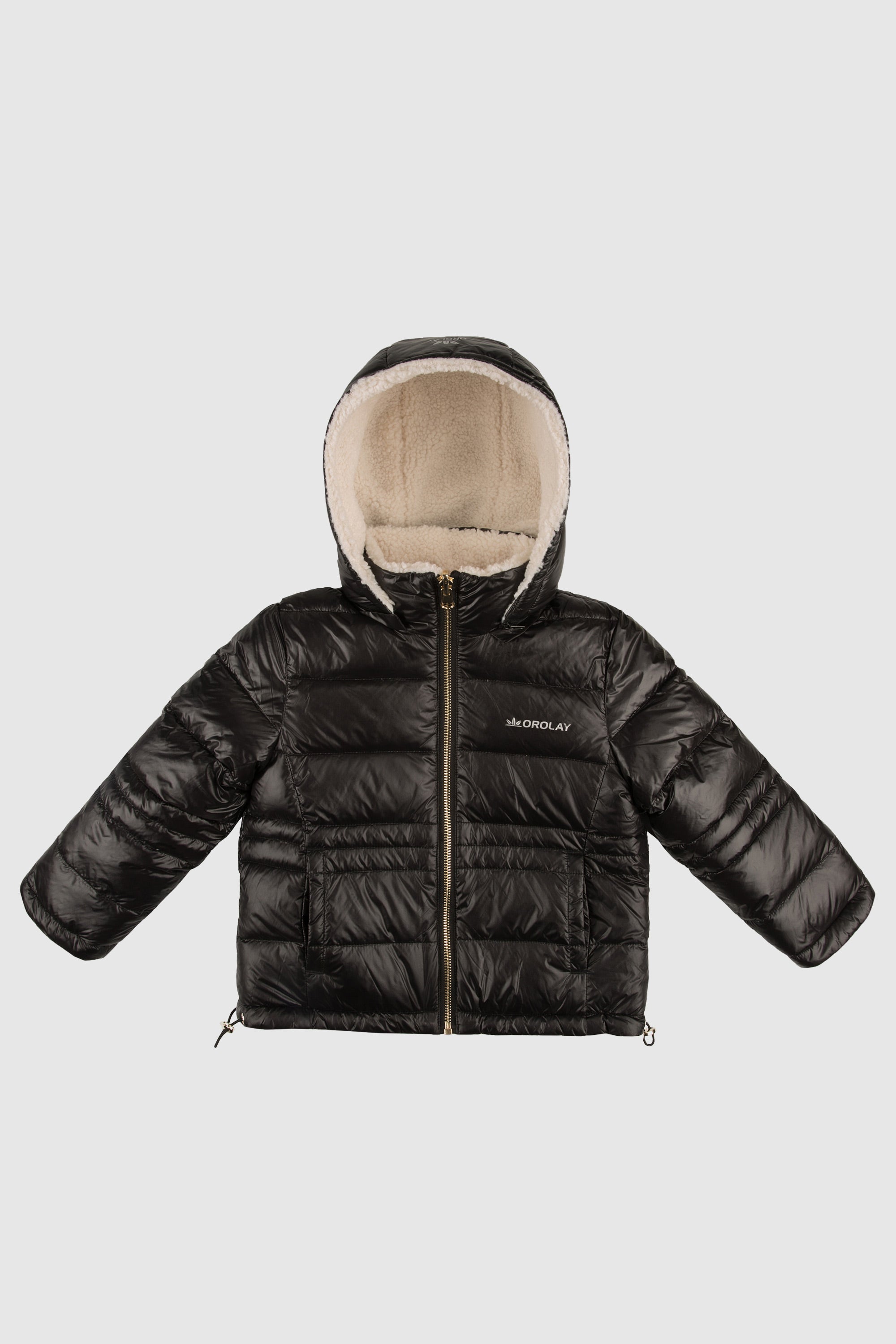 Kid's Fleece Down Warm Hooded Puffer Jacket