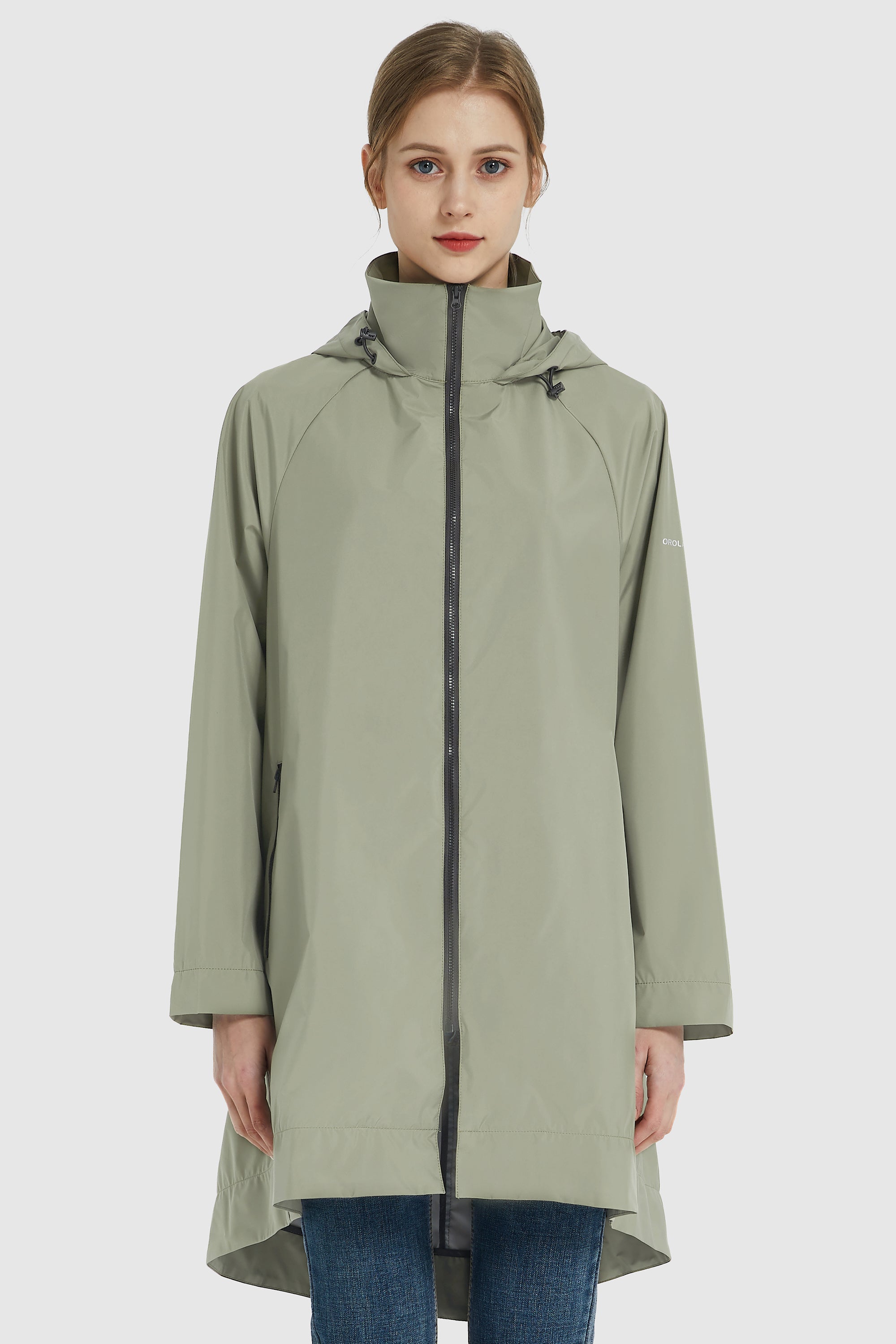 Women's Hooded Windbreaker Water Resistant Jackets