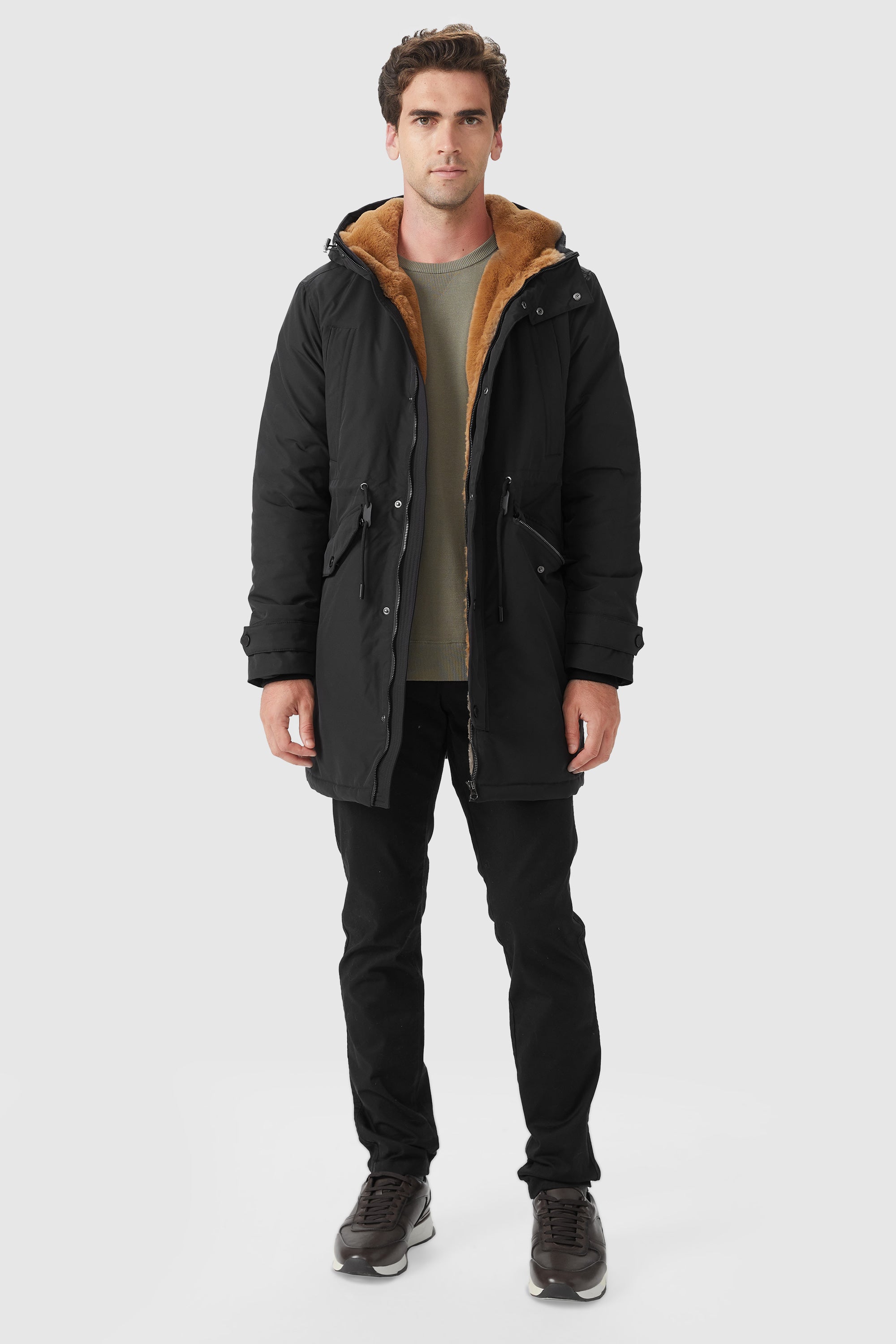 Men's Hooded Multi-Pockets Coat