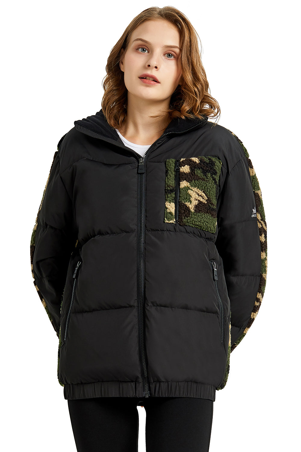 Women's camouflage Down Coat