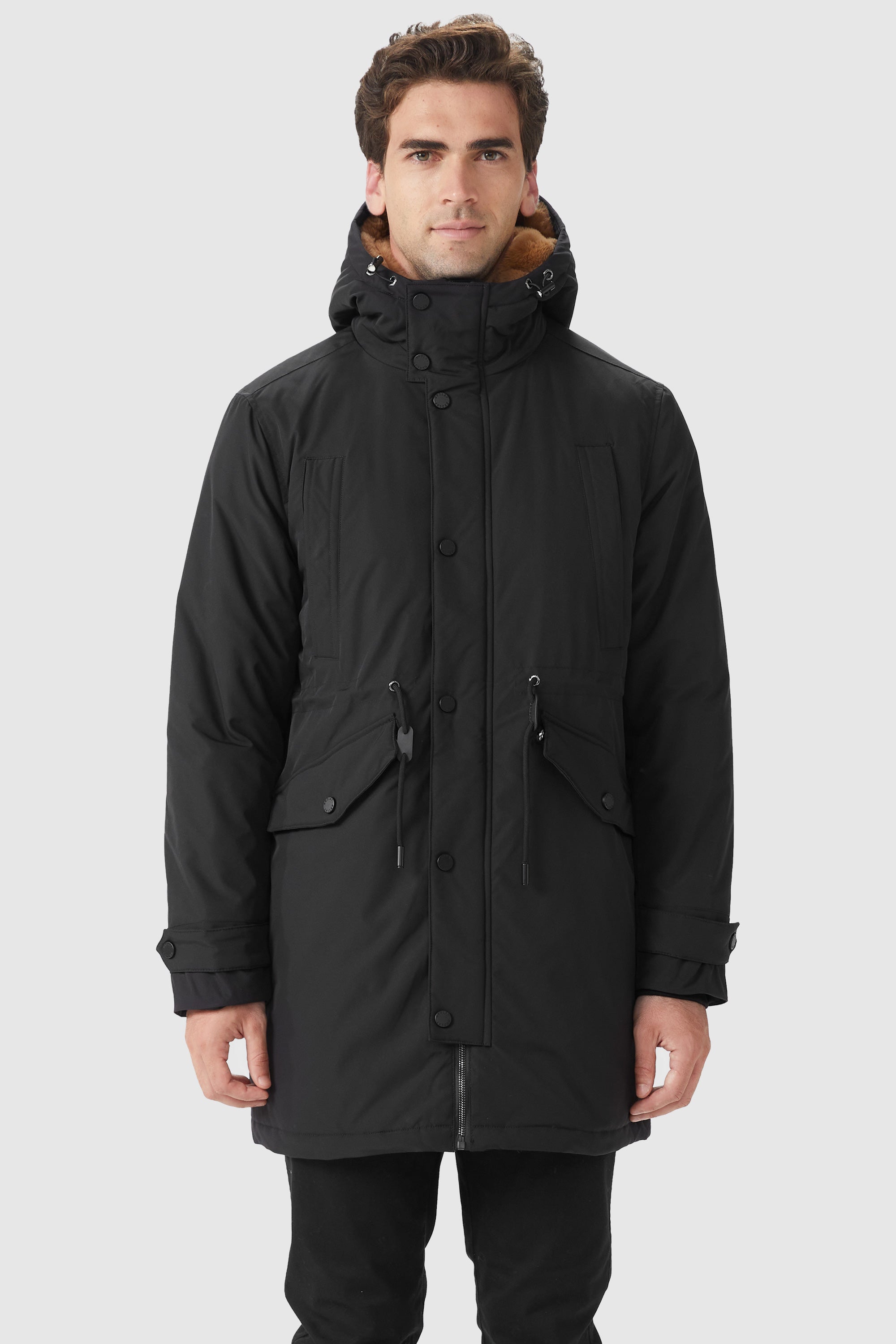 Men's Hooded Multi-Pockets Coat