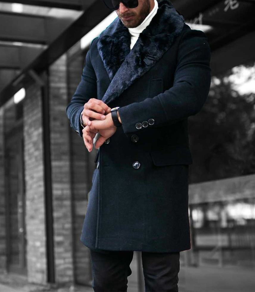 Bonucci Black Fur Coat