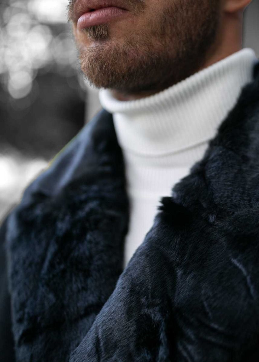 Bonucci Black Fur Coat