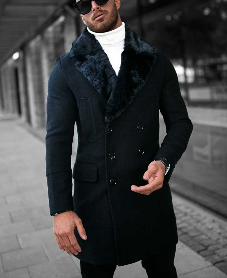 Bonucci Black Fur Coat