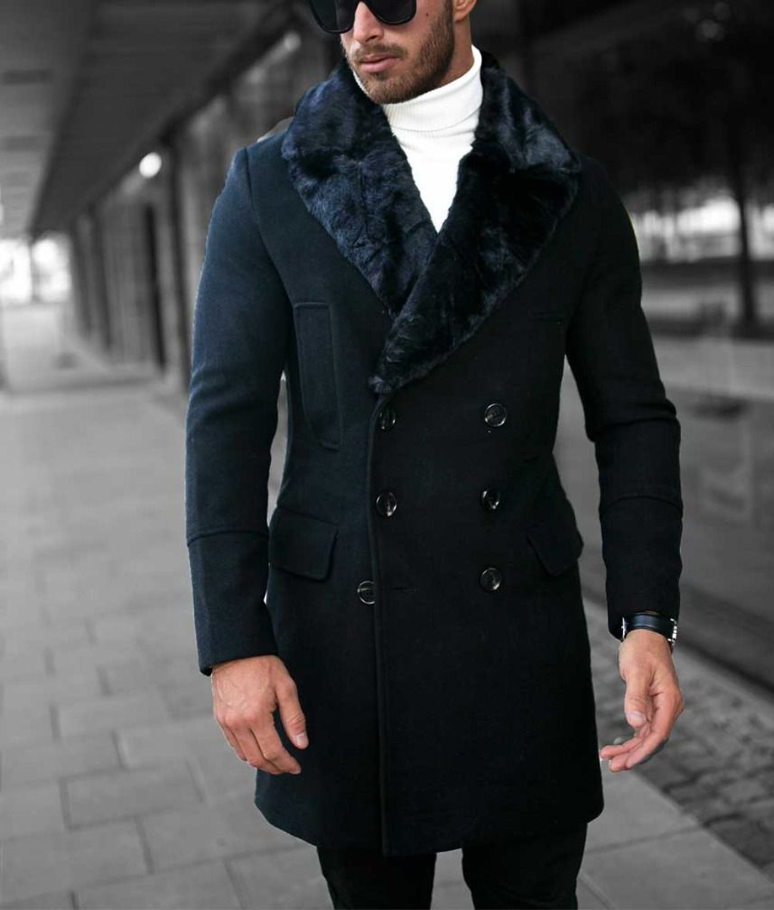 Bonucci Black Fur Coat