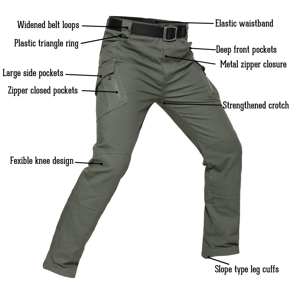 Men's Multi-pocket Tactical Waterproof Hiking CargoPants