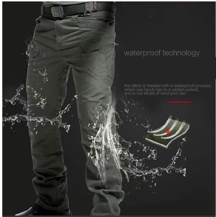 Men's Multi-pocket Waterproof Tactical Hiking Cargo Pants