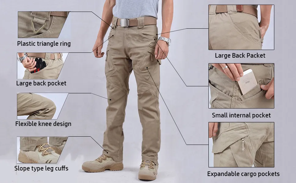 Men's Multi-pocket Tactical Waterproof Hiking CargoPants