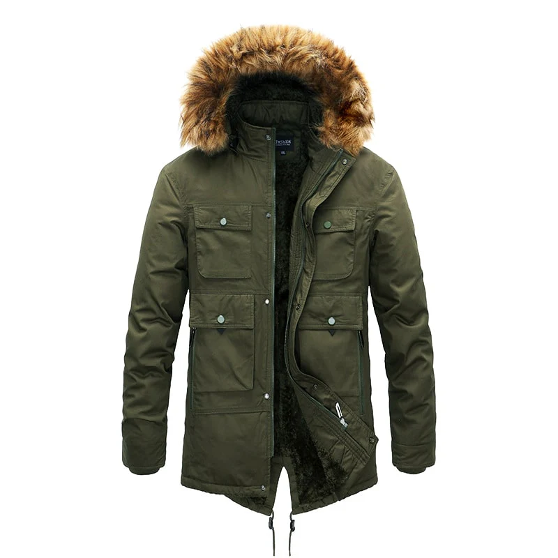 Men's autumn and winter jackets with hood