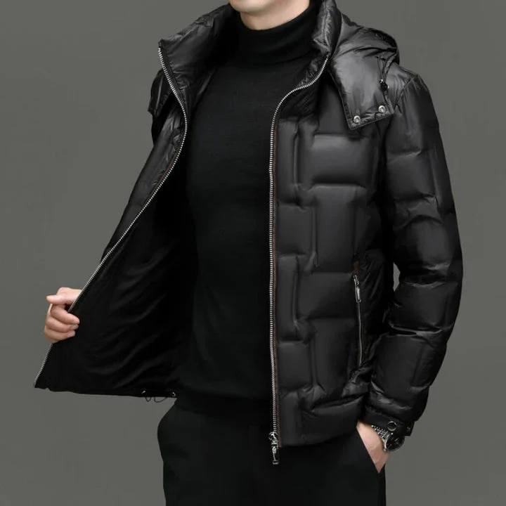 Waterproof thick down jacket