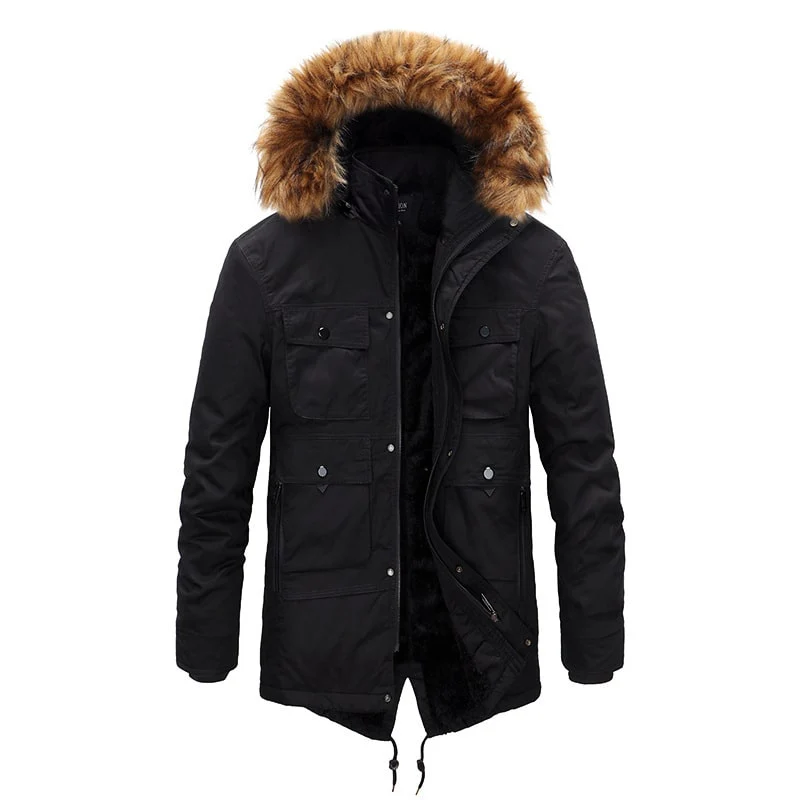 Men's autumn and winter jackets with hood