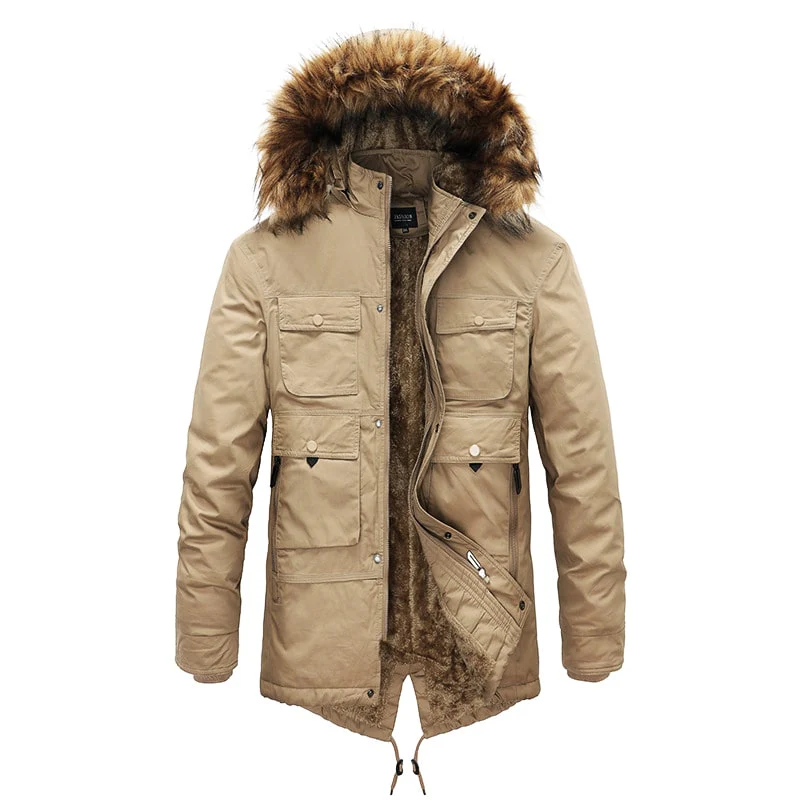Men's autumn and winter jackets with hood
