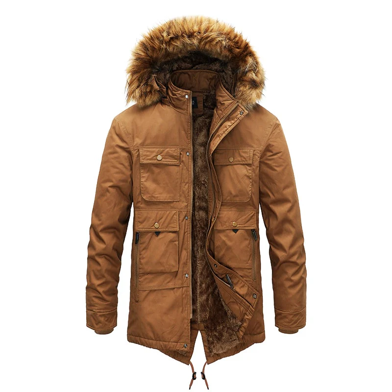 Men's autumn and winter jackets with hood