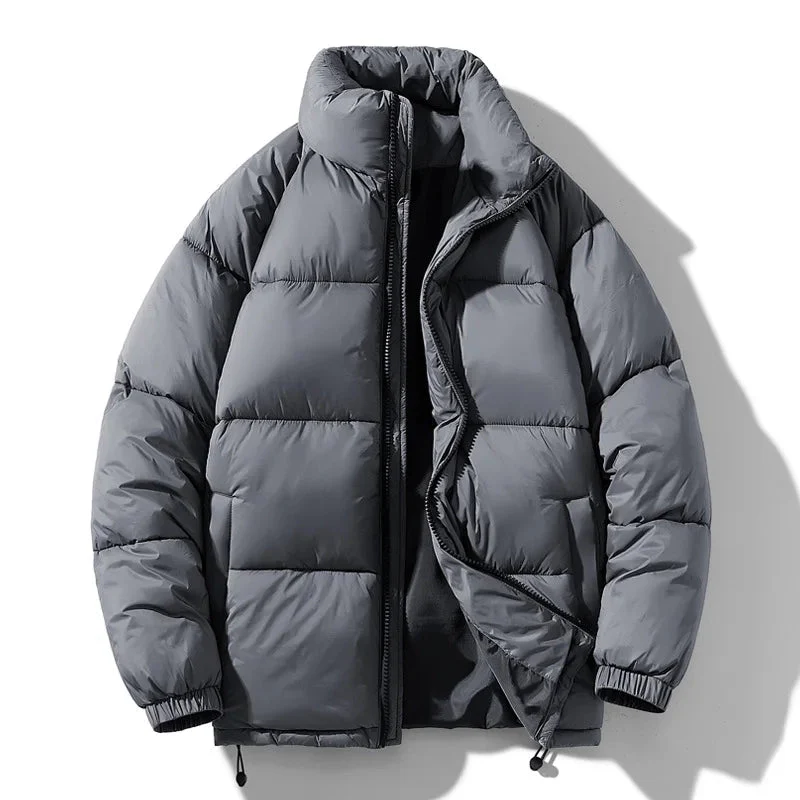 Short casual thick down jacket