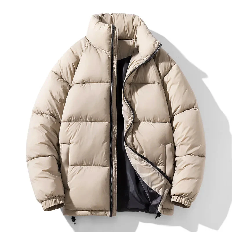 Short casual thick down jacket