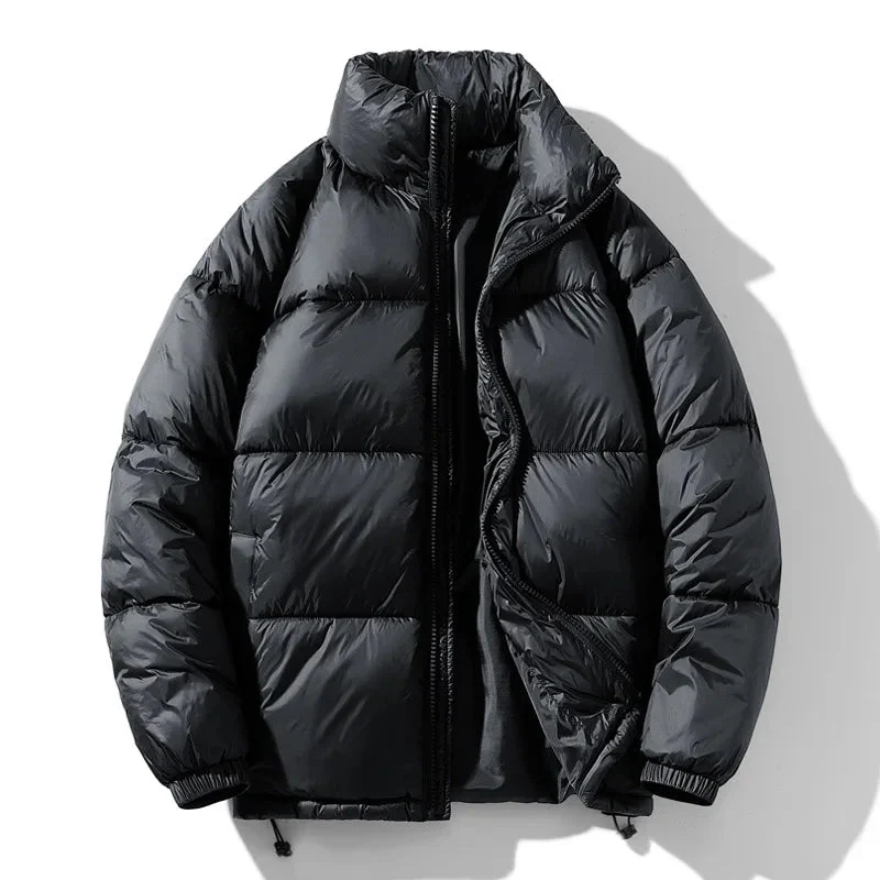 Short casual thick down jacket