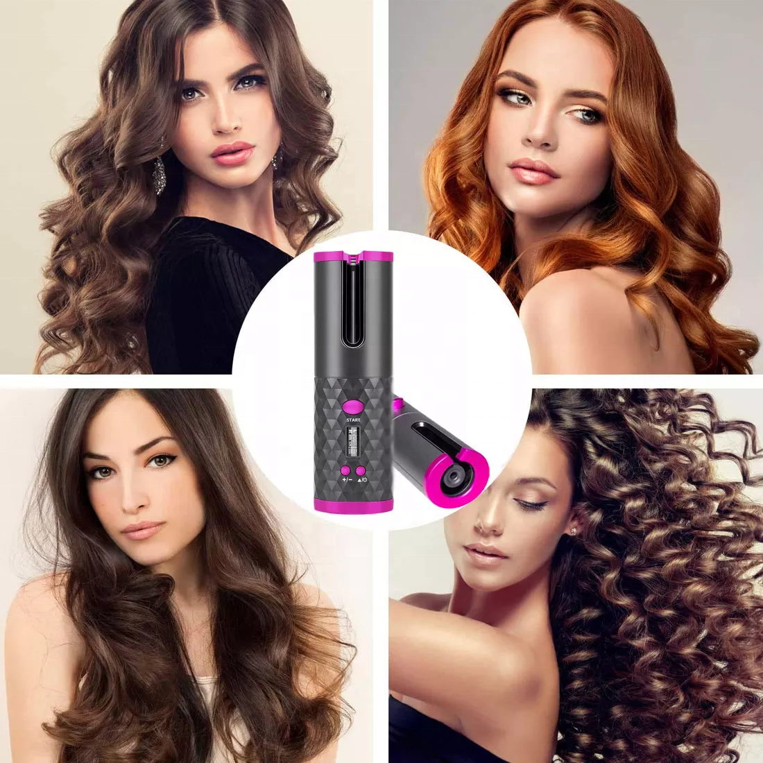 Cordless Automatic Hair Curler - windyys