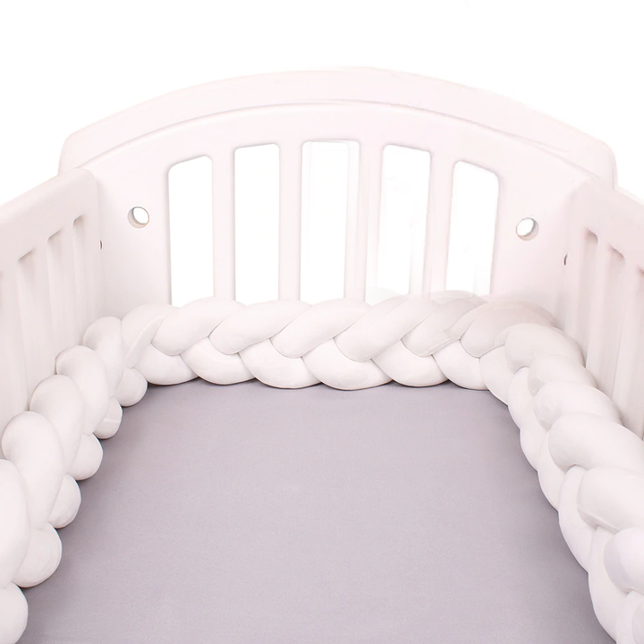 Baby Cot Bumper Knotted Braided Cot Bumper Cot Bed Crib Bumper