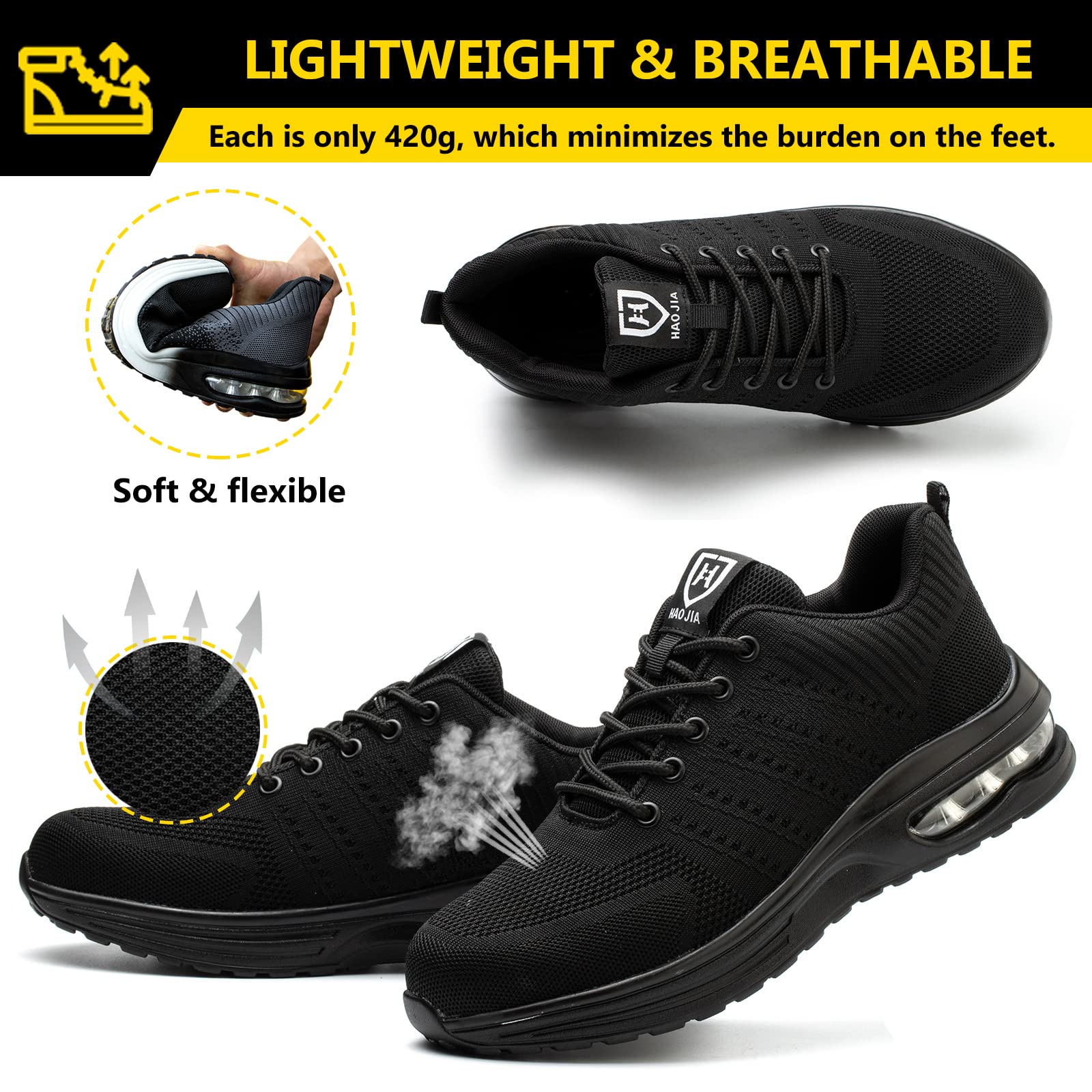 Safety Shoes Steel Toe Cap Work Trainers For Men - windyys