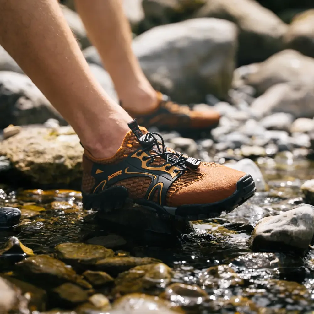 Quick Dry Lightweight Leather Hiking Water Shoes for Men and Women ...