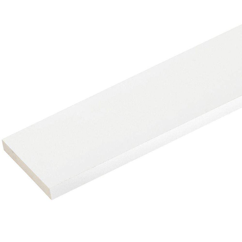Veranda 1 in. x 51/2 in. x 8 ft. White PVC Trim (4Pack) FlareFind